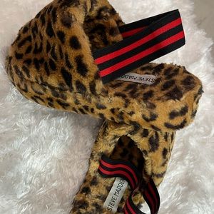 Steve Madden Platform Fluffy Slip Ons